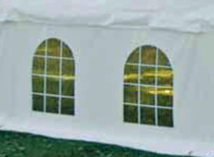 Mur (rideau) de tente cérémonie  avec  deux fenêtres à l'italienne