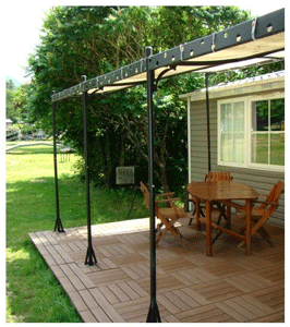 plncher caillebotis dalles PVC facile a monter pour terrasse