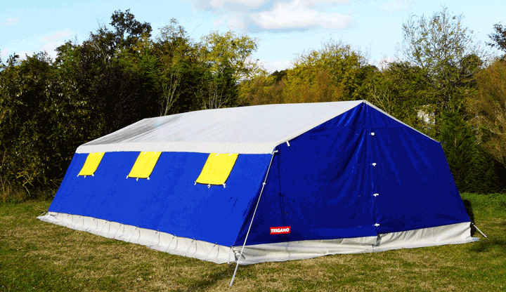 Tente type marabout pour centre de vacances et de loisirs